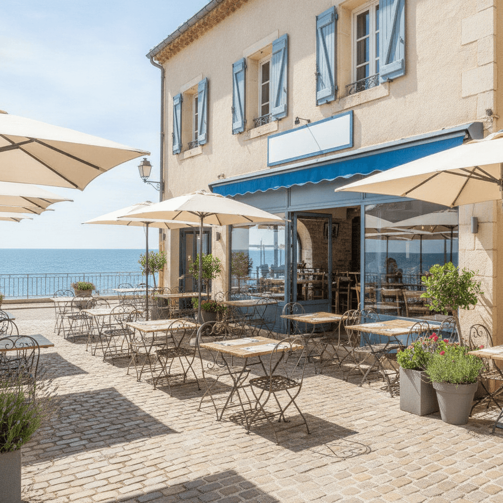 Restaurant 90m² à Six-Fours-Les-Plages : terrasse - climatisation - Image 1