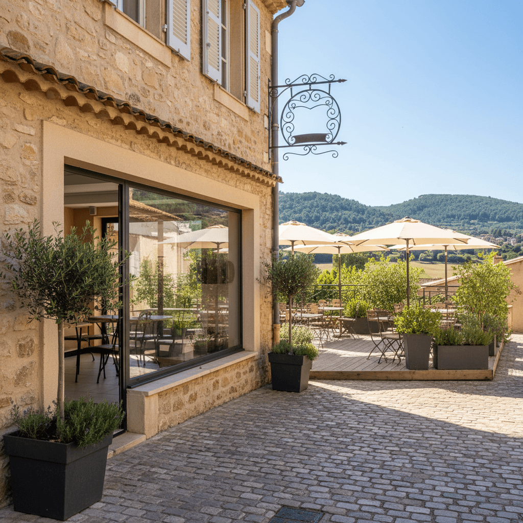 Restaurant 435m² à Vallauris : terrasse - licence IV - Image 1