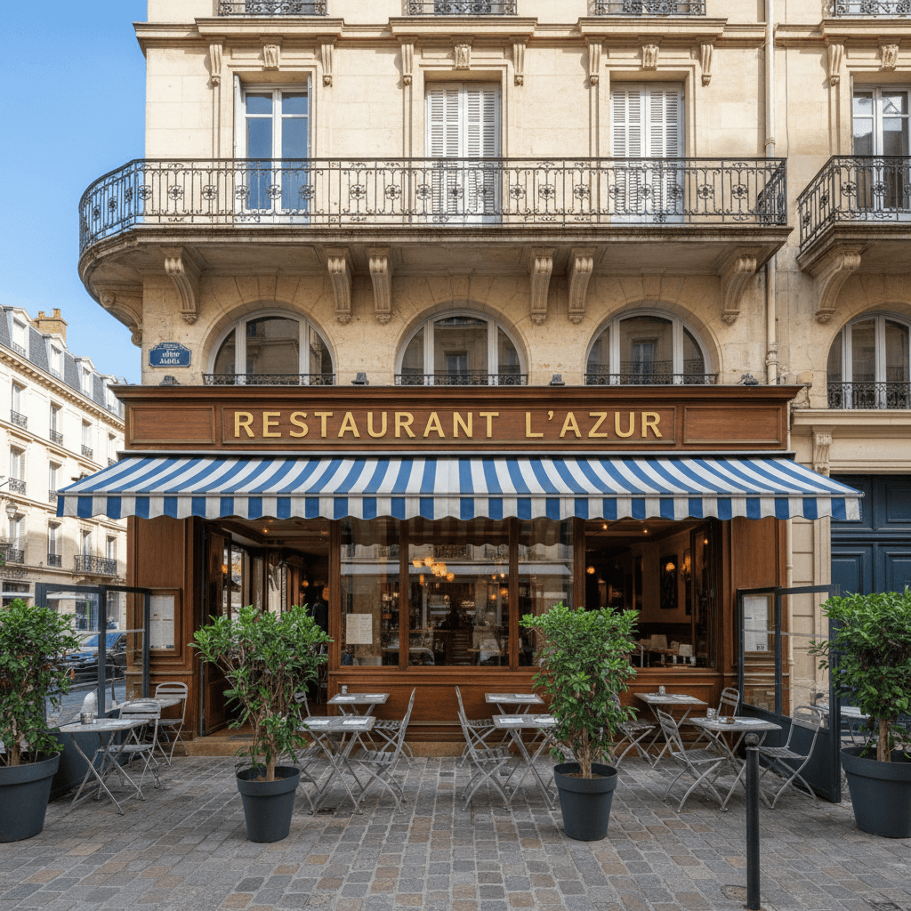 Restaurant à Toulon : terrasse - extraction