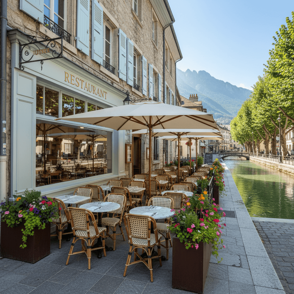 Restaurant à Annecy : terrasse - licence IV - Image 1