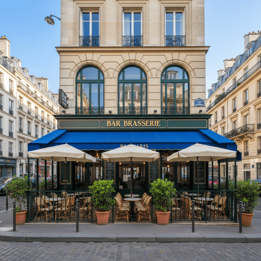 Bar-brasserie 150 couverts à Paris : terrasse - licence IV