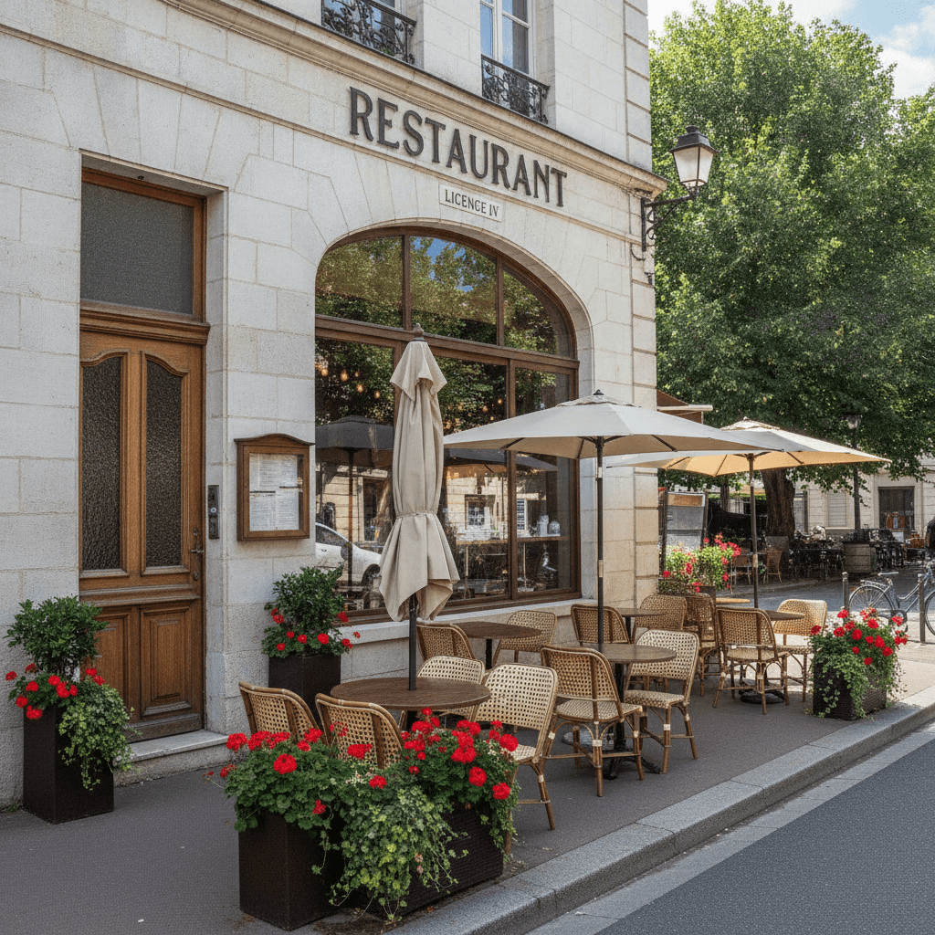 Restaurant à Tours : terrasse - licence IV