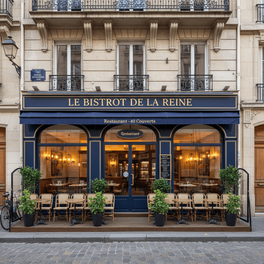Restaurant 40 couverts à Bourg-la-Reine : terrasse - extraction - Image 1
