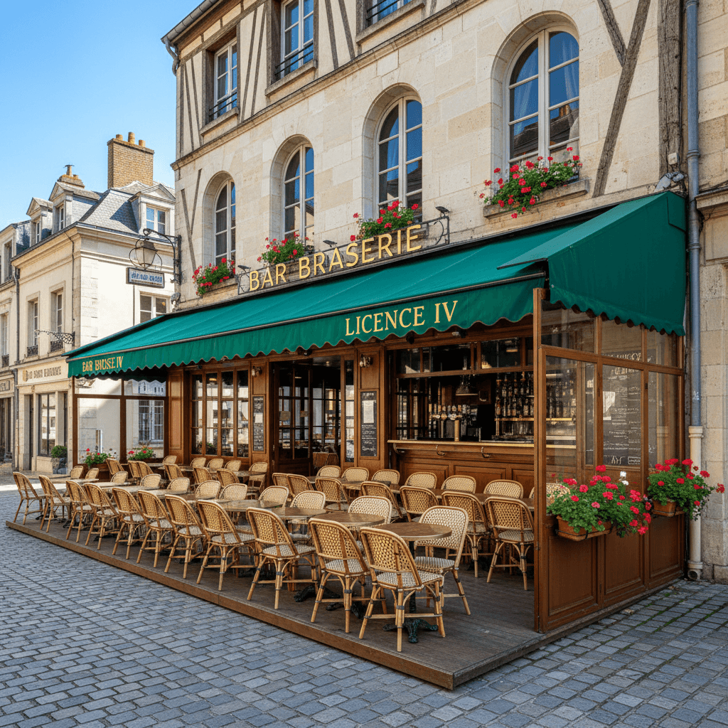 Bar-brasserie à Sens : terrasse - licence IV - Image 1