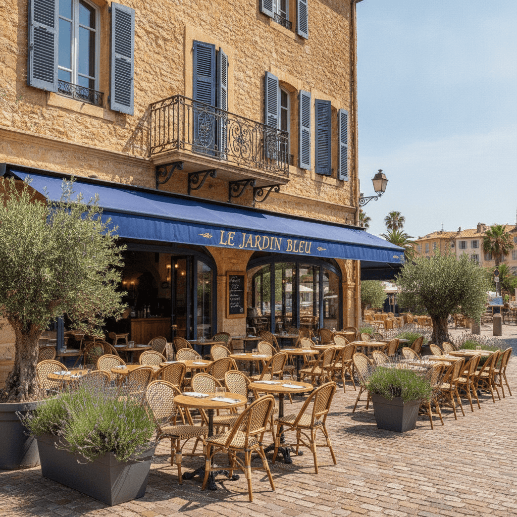 Restaurant 300m² à Antibes : terrasse - licence IV