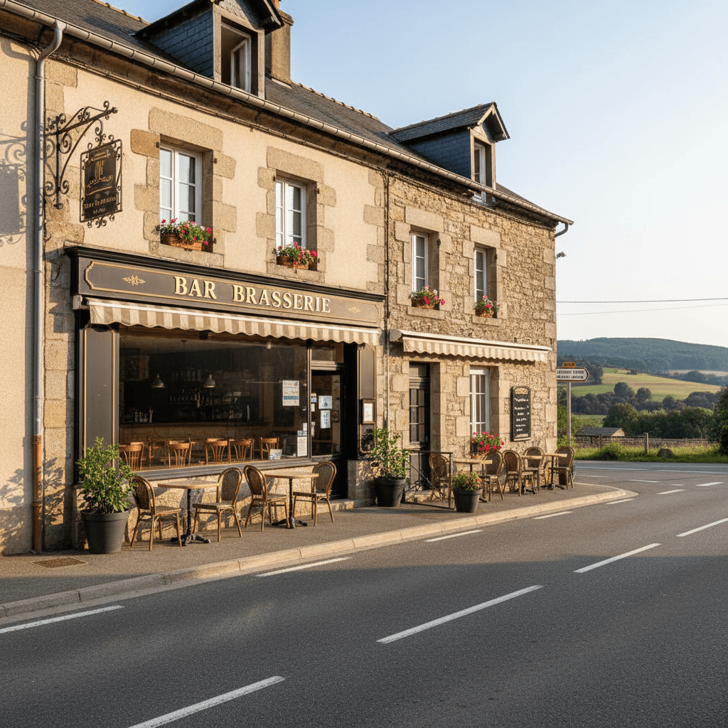 Bar-brasserie 370m² à Argences En Aubrac : terrasse - licence IV - Image 1