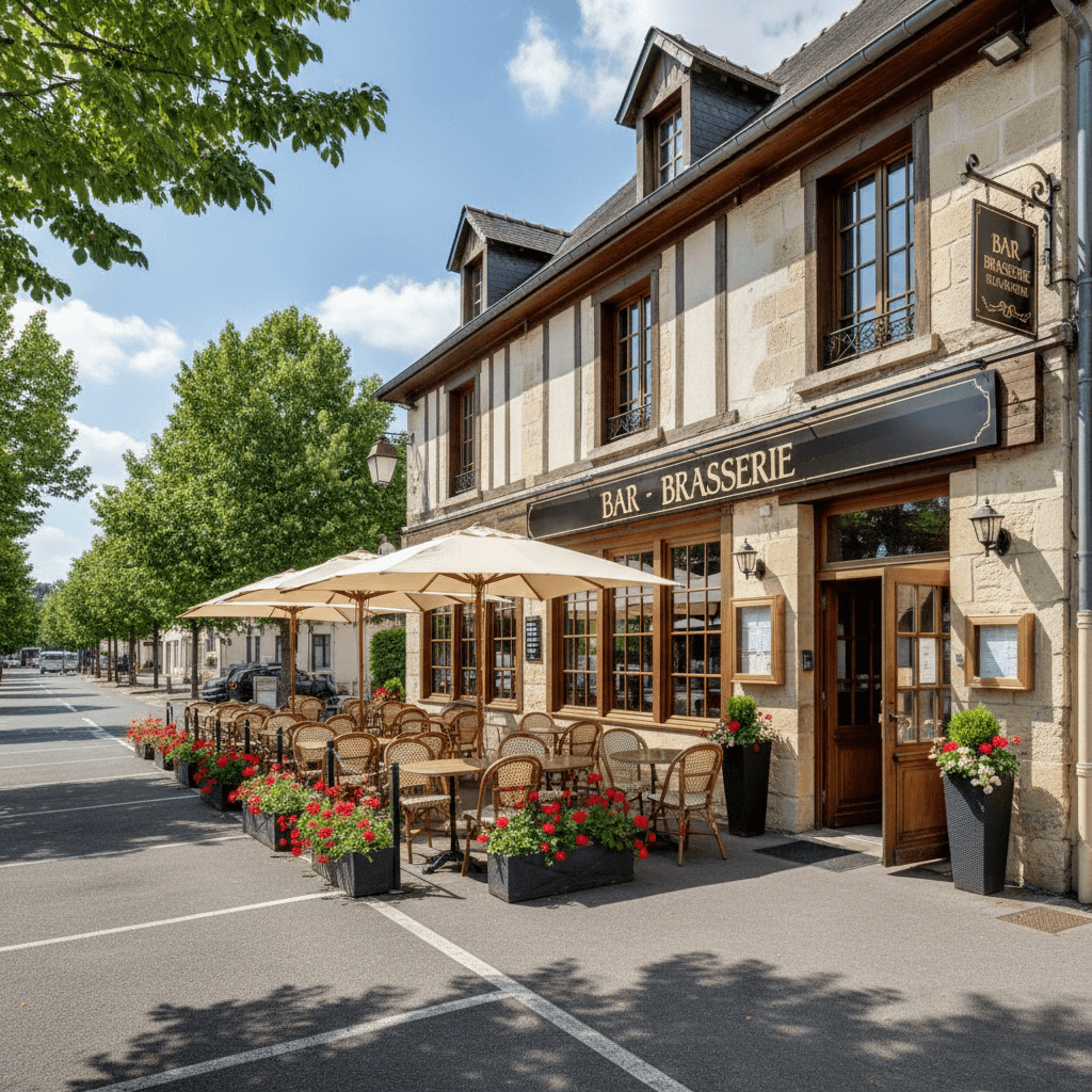 Bar-brasserie à Beaucouzé : terrasse - licence IV - Image 1
