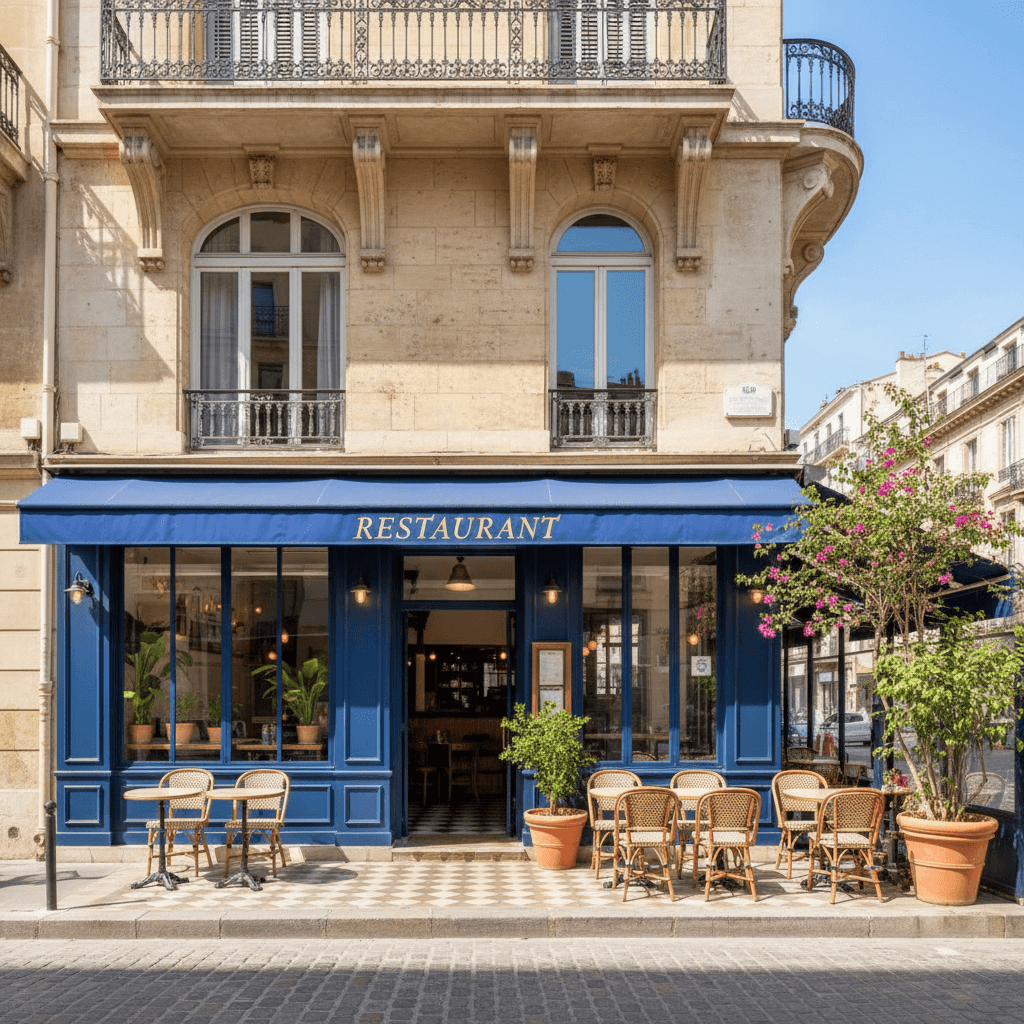 Restaurant 80m² à Marseille : terrasse - licence IV