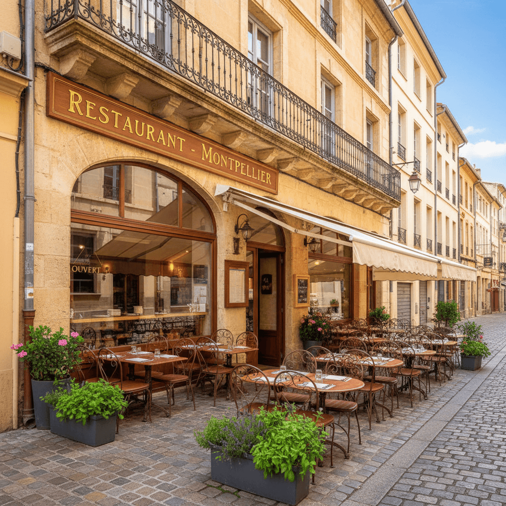 Restaurant 120m² à Montpellier : terrasse - extraction - Image 1