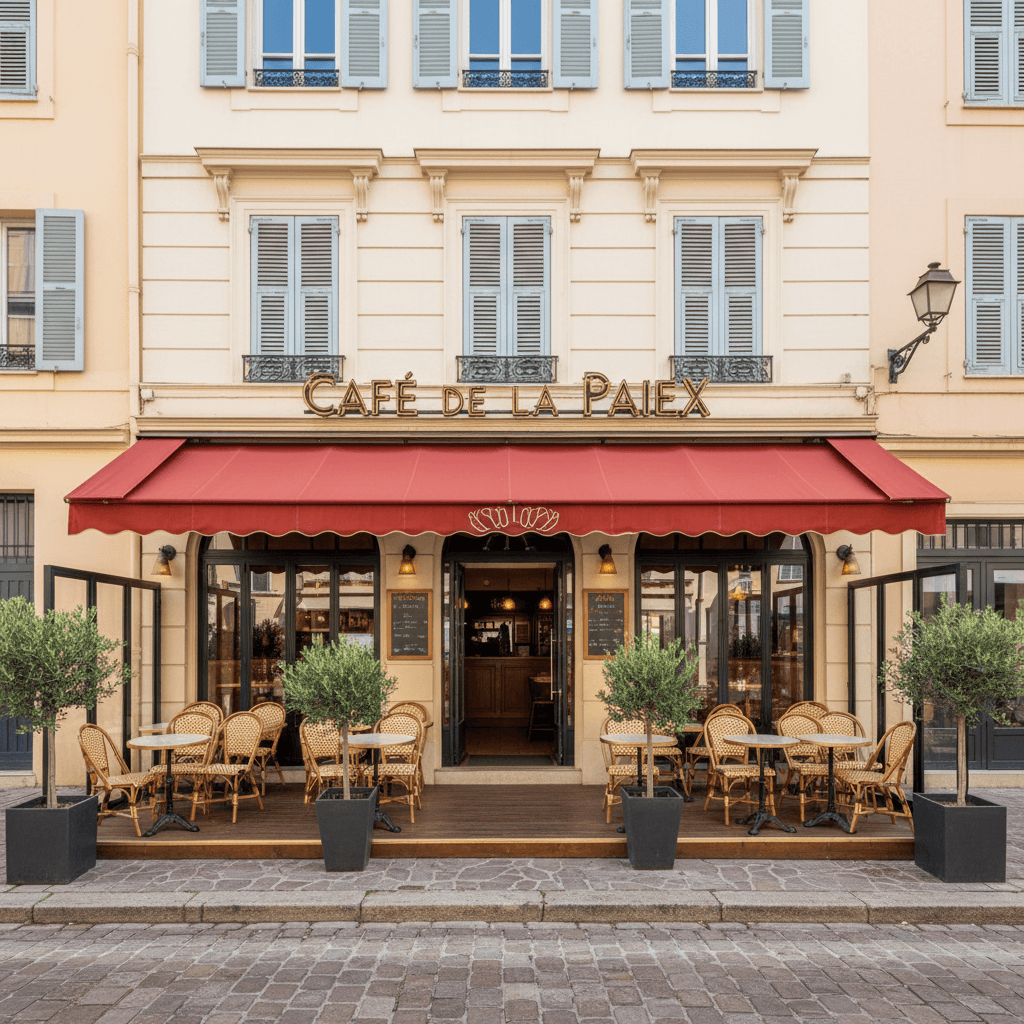 Bar-brasserie 112m² à Nice : terrasse - licence IV