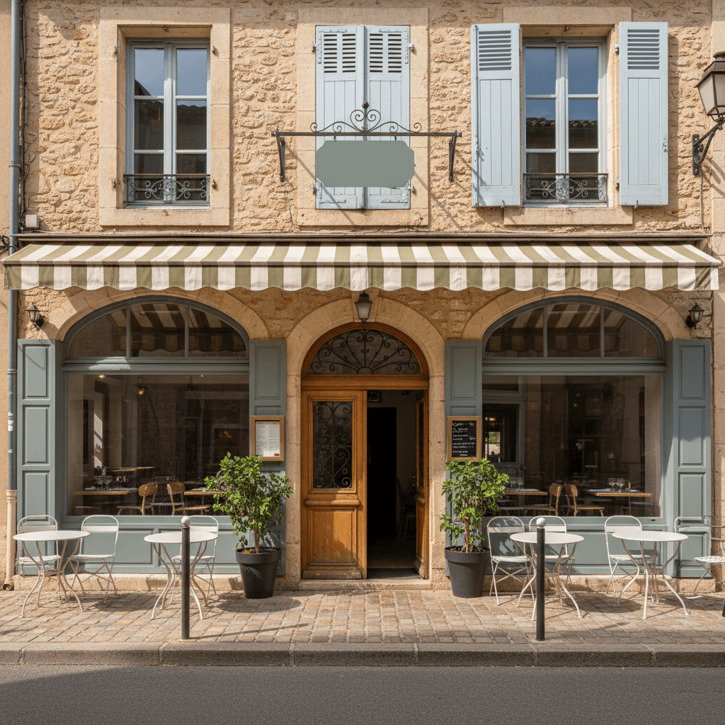Restaurant à Les Mages : terrasse - licence IV - Image 1