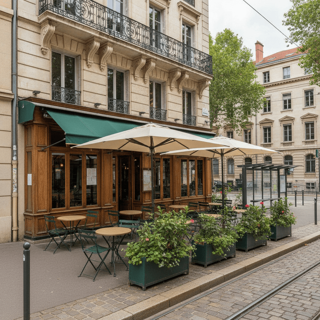 Bar-brasserie 60m² à Lyon : terrasse - licence IV