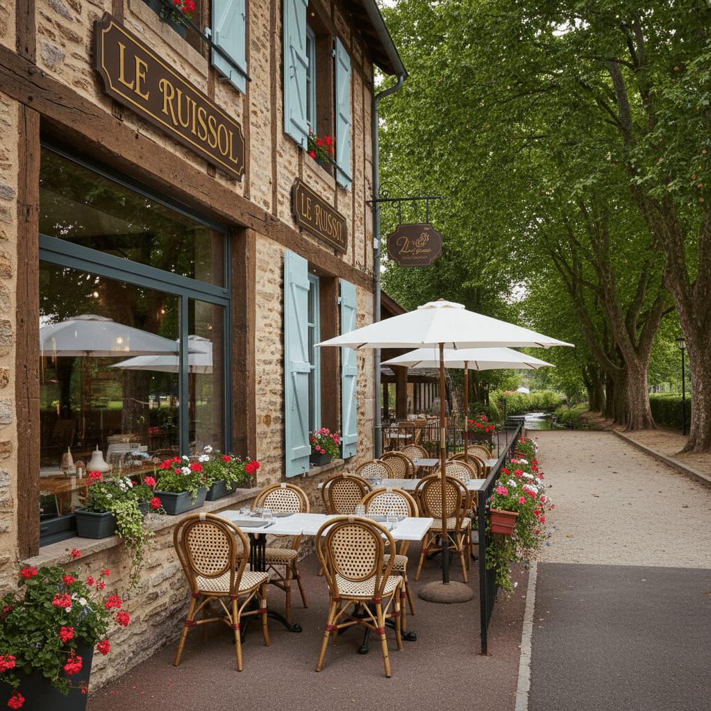 Restaurant 100 couverts à Civrieux-d'Azergues : terrasse - extraction - Image 1