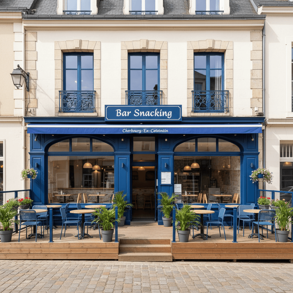 Snack à Cherbourg-En-Cotentin : terrasse - licence IV - Image 1