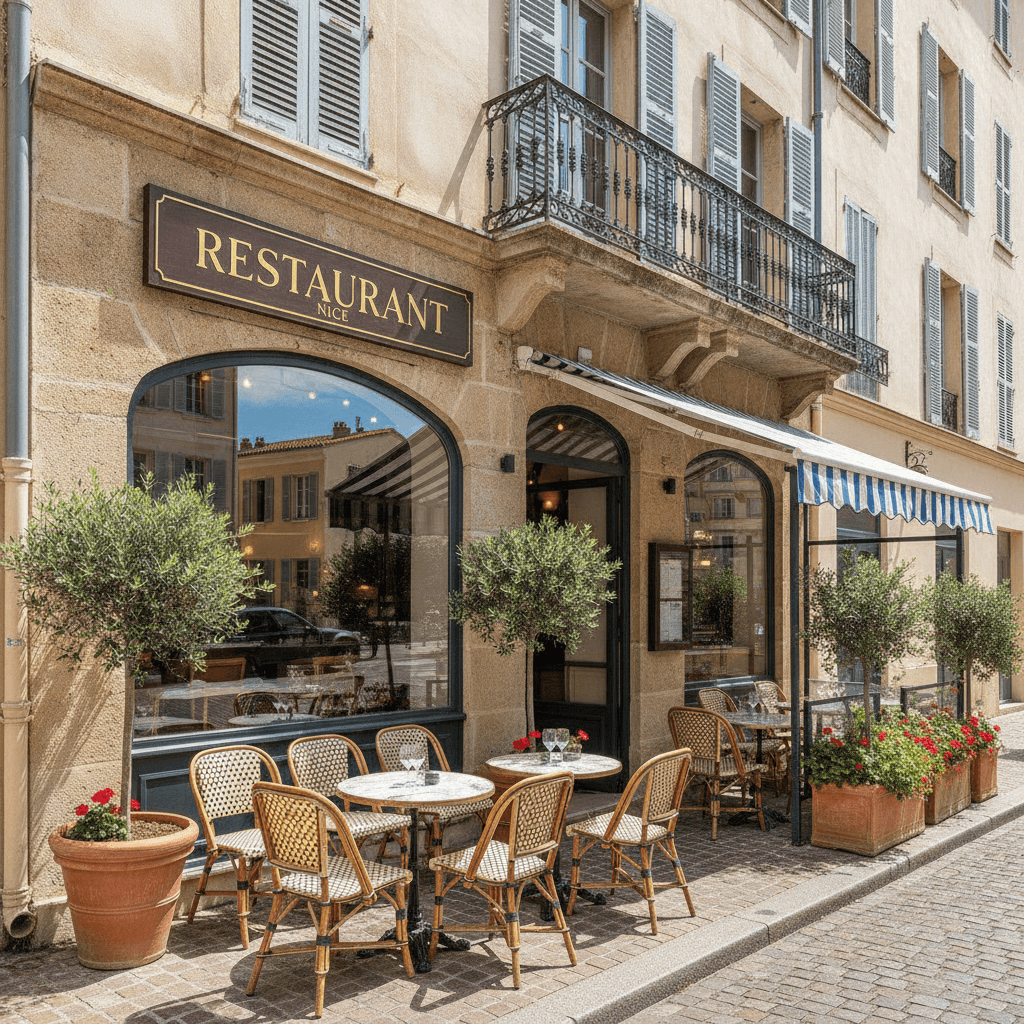 Restaurant 48m² à Nice : terrasse - licence IV