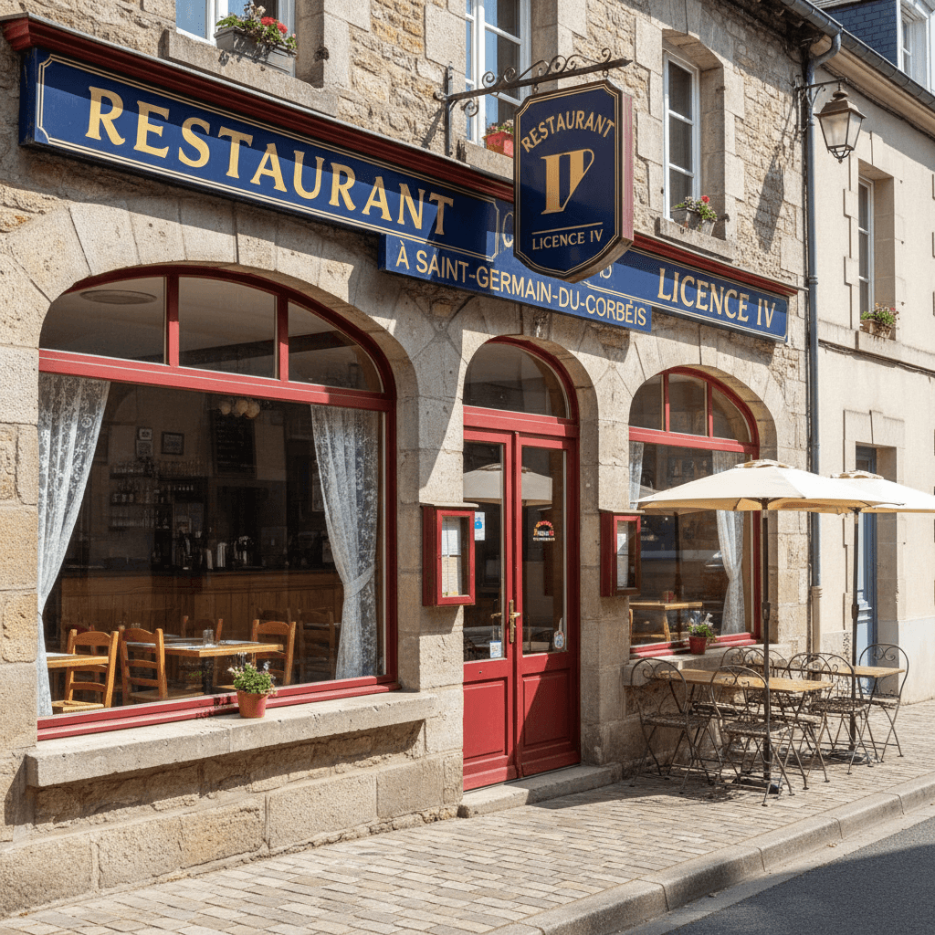 Restaurant à Saint-Germain-Du-Corbéis : licence IV - Image 1