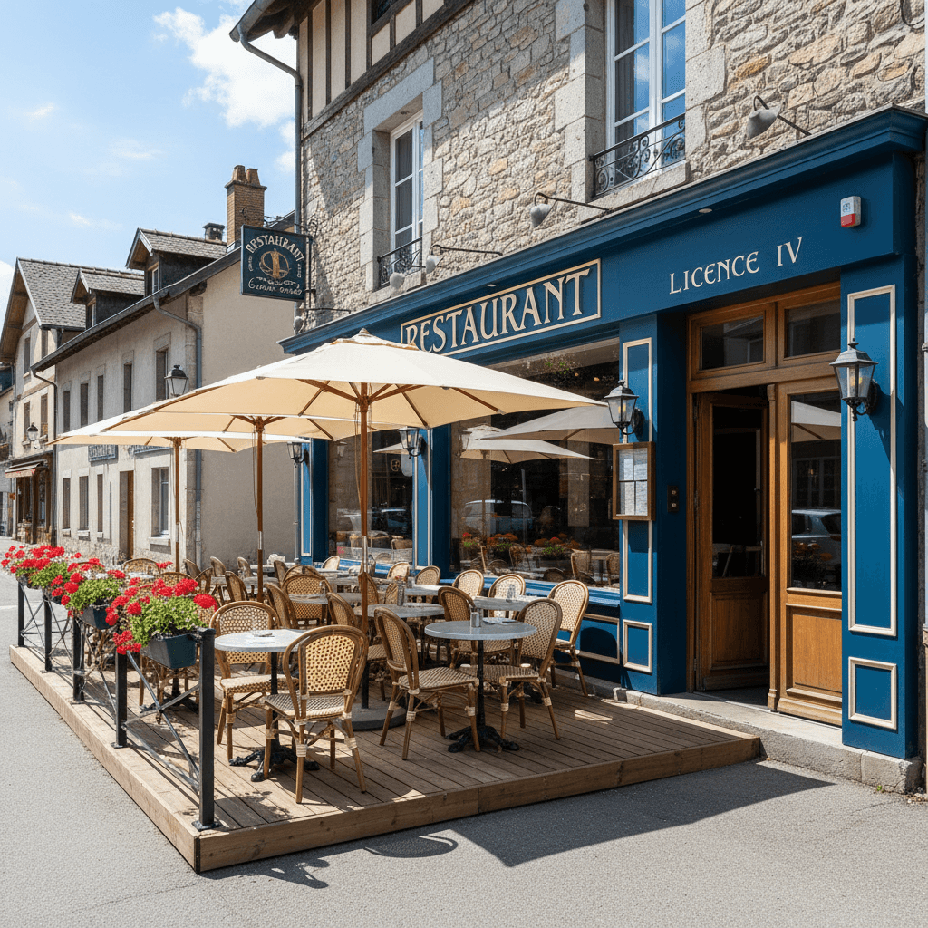 Restaurant à Cruseilles : terrasse - licence IV - Image 1