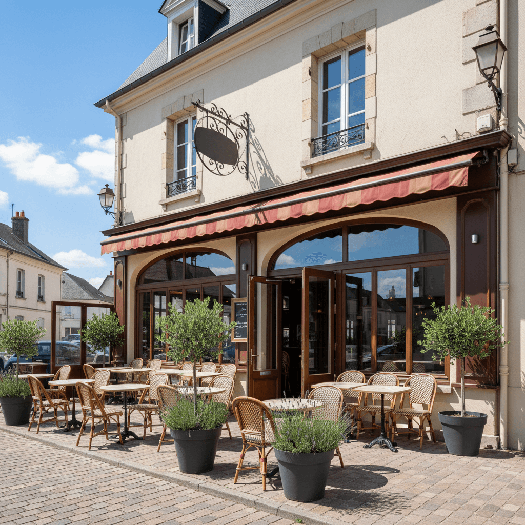 Bar-brasserie 212m² à Saint-Léger-De-Linières : terrasse - licence IV - Image 1