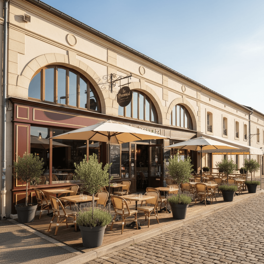 Restaurant 371m² à La Celle : terrasse - extraction - Image 1
