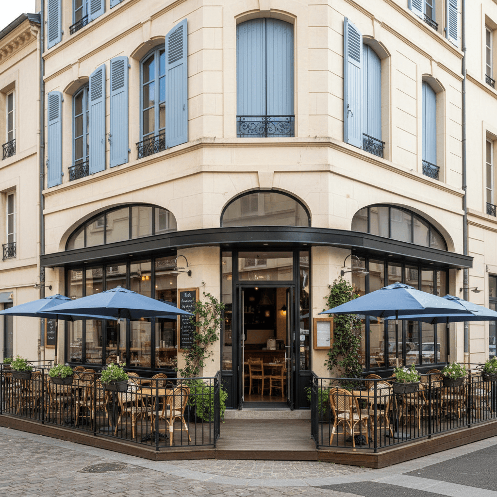 Restaurant 90m² à Champagne-Au-Mont-D'Or : terrasse - licence IV - Image 1