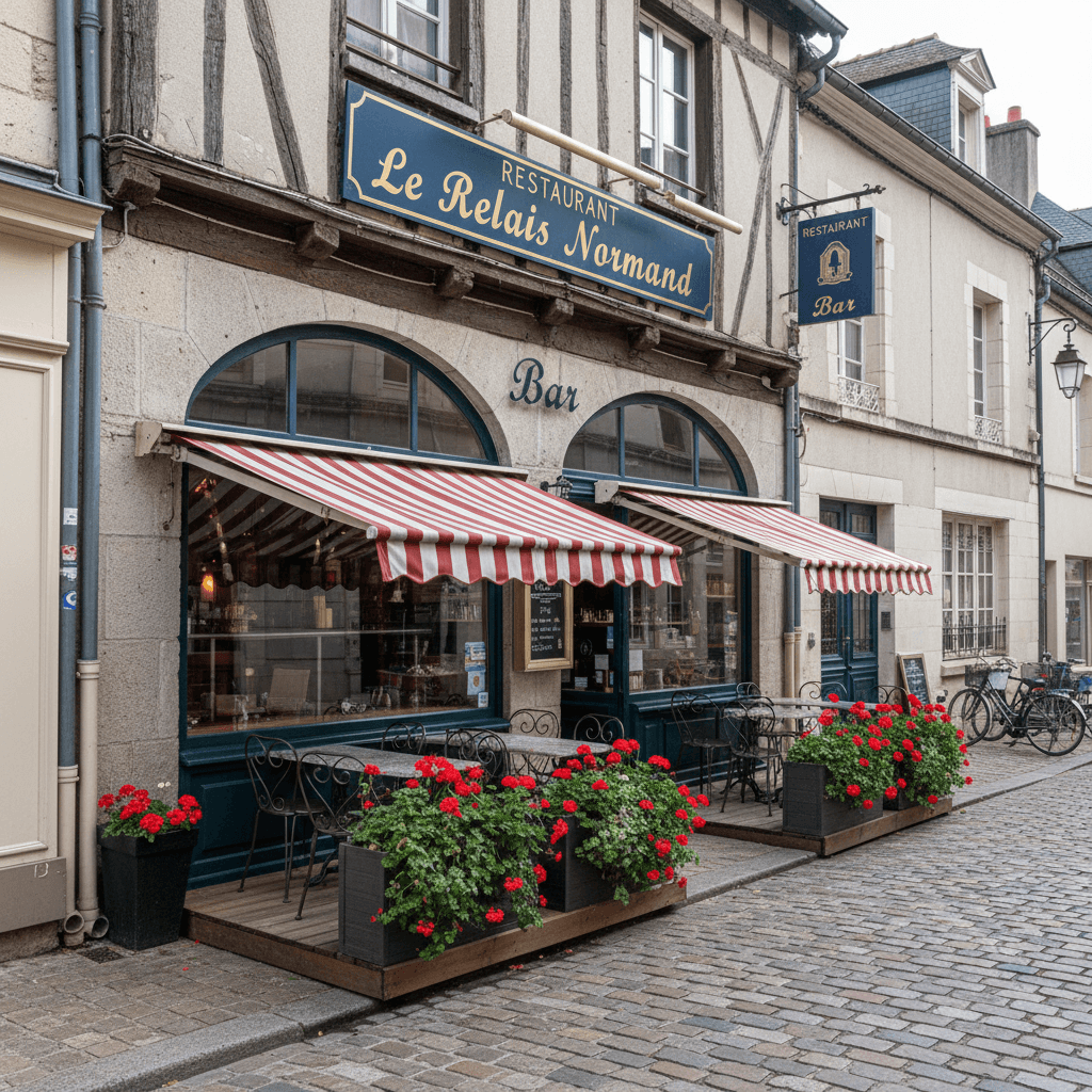 Restaurant à Bernay : terrasse - licence IV - Image 1
