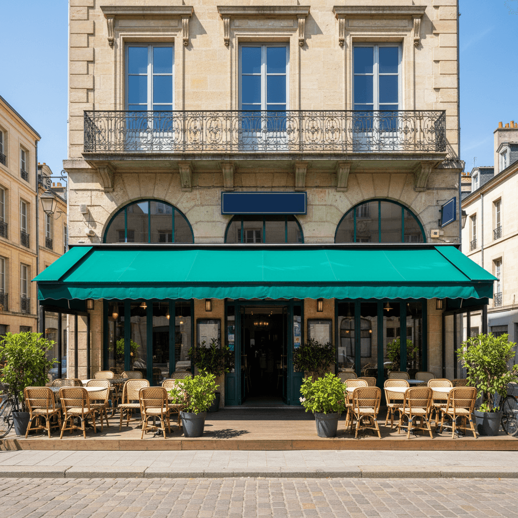Restaurant 128m² à Bordeaux : terrasse - licence IV