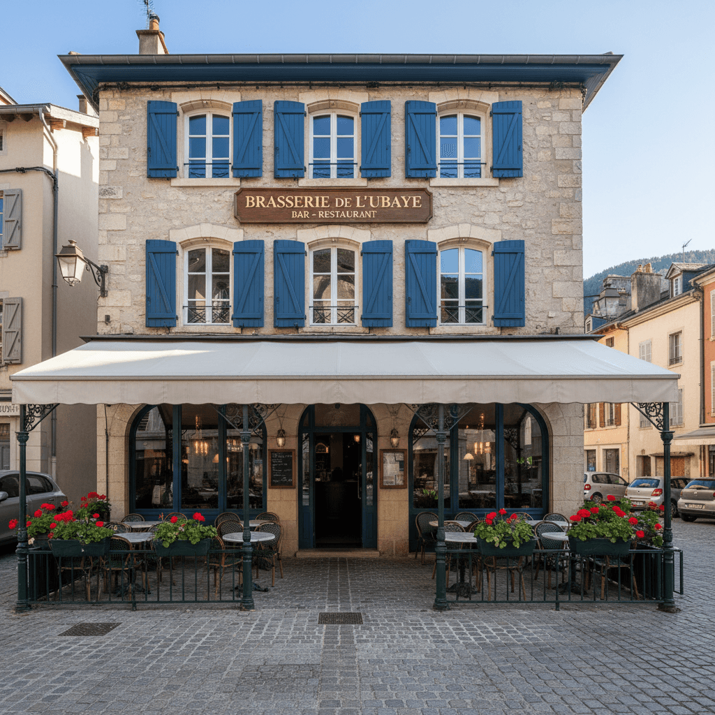 Bar-brasserie 2015m² à Barcelonnette : terrasse - licence IV - Image 1