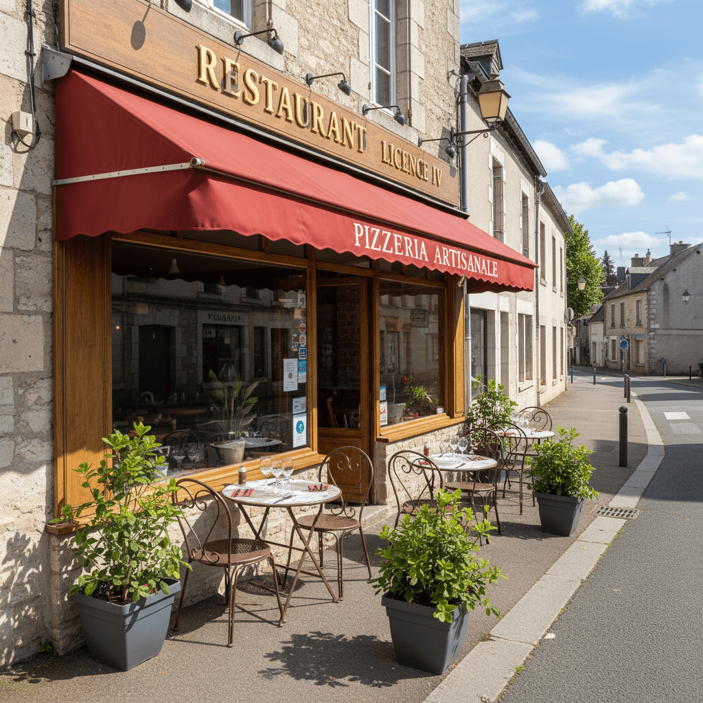 Restaurant à Baulon : terrasse - licence IV - Image 1