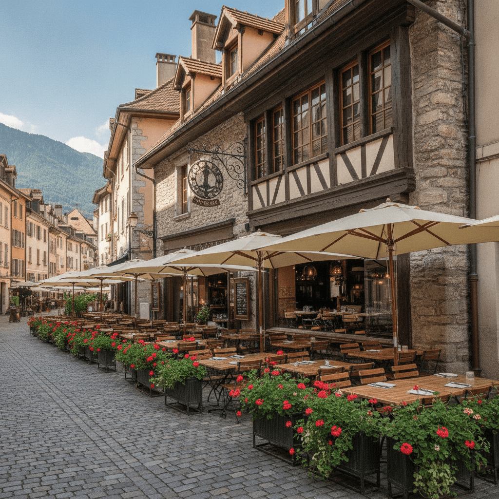 Restaurant à Annecy : terrasse - licence IV - Image 1