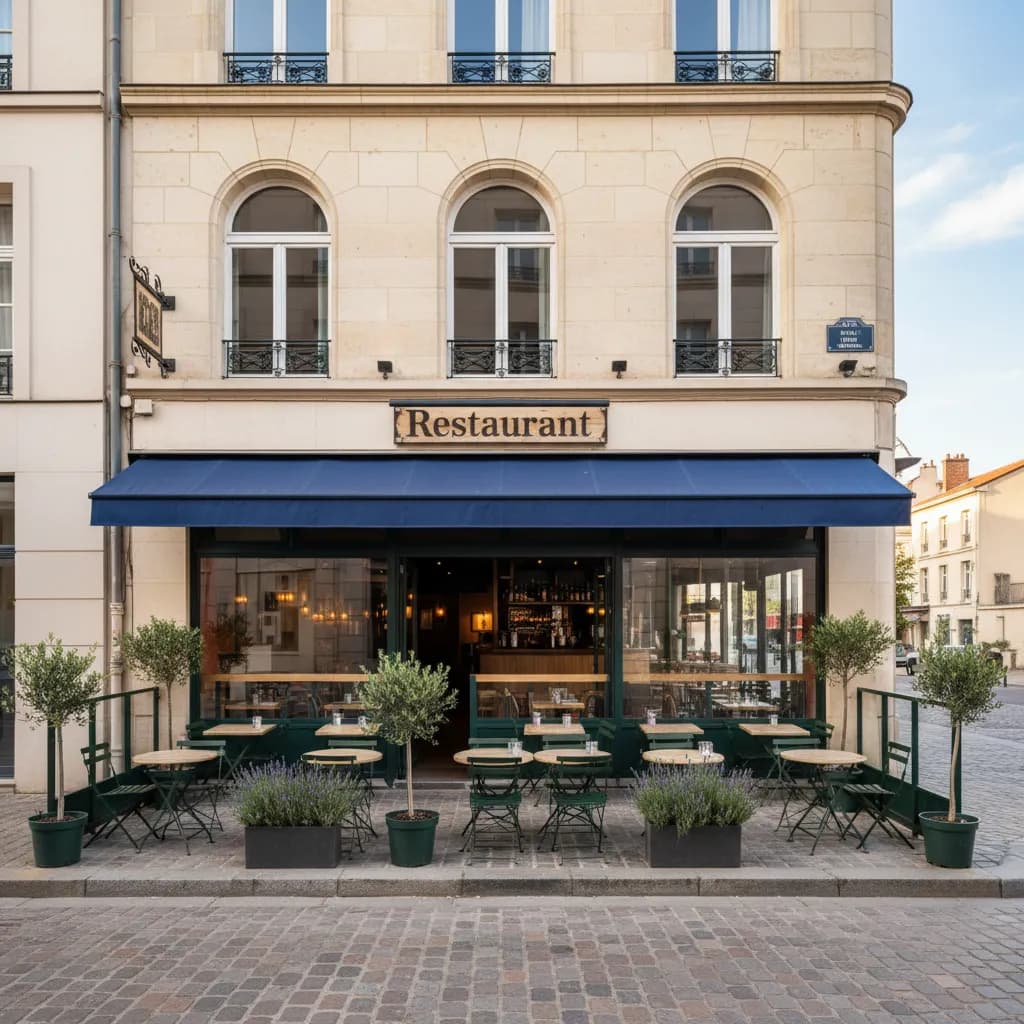 Restaurant 130m² à Nantes : terrasse - extraction - Image 1