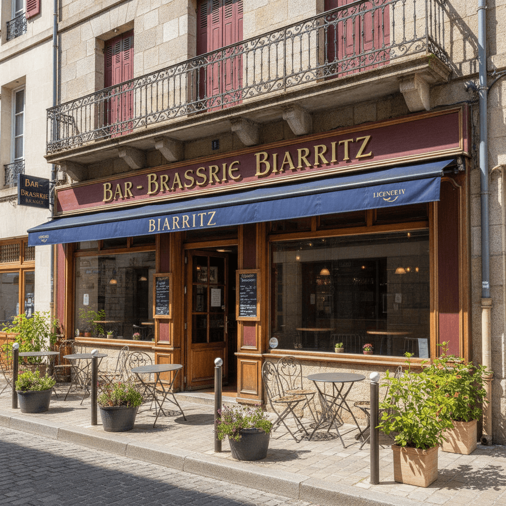 Bar-brasserie 30m² à Biarritz : terrasse - licence IV - Image 1