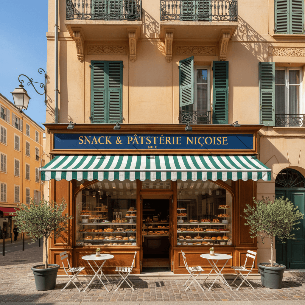 Snack à Nice : cuisine équipée - cave/réserve