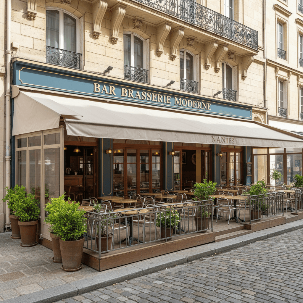 Bar-brasserie à Nantes : terrasse - licence IV - Image 1