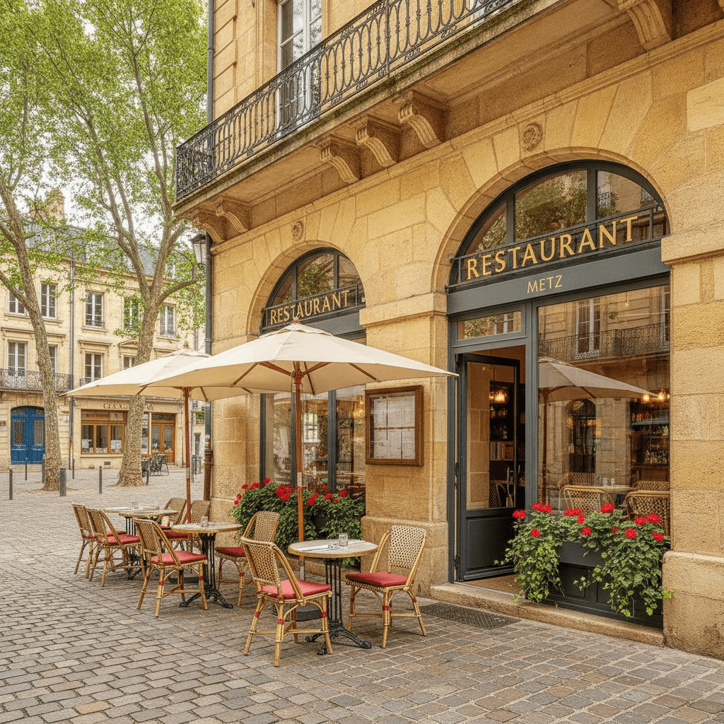 Restaurant 170m² à Metz : terrasse - licence IV - Image 1