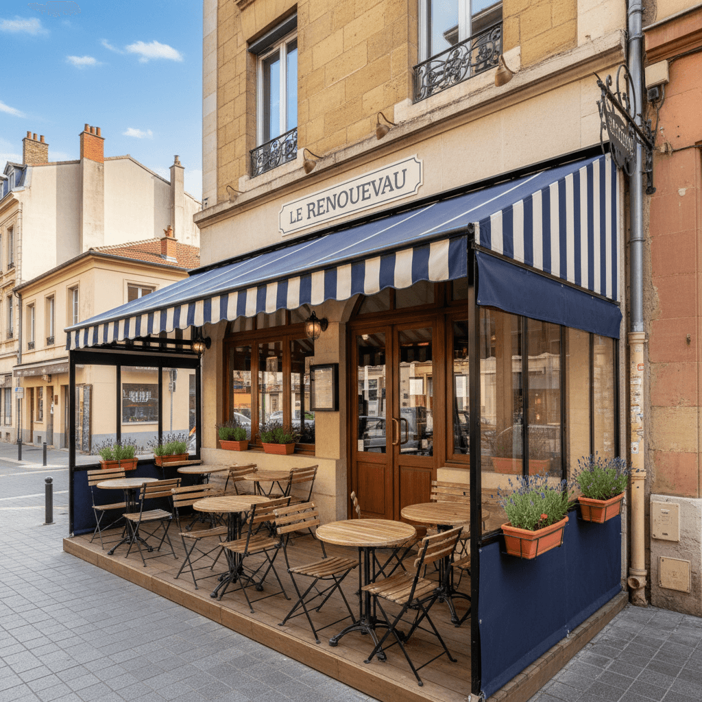 Restaurant à Lyon : terrasse - extraction