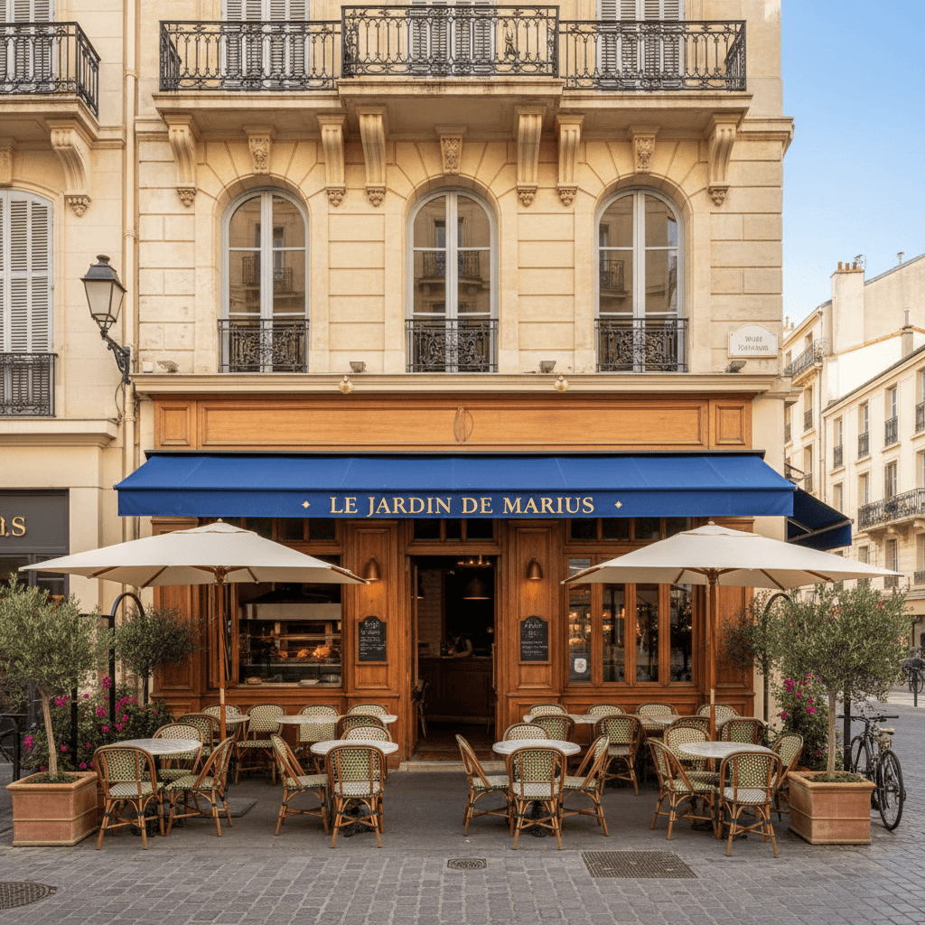 Restaurant 80m² à Marseille : terrasse - cuisine équipée - Image 1