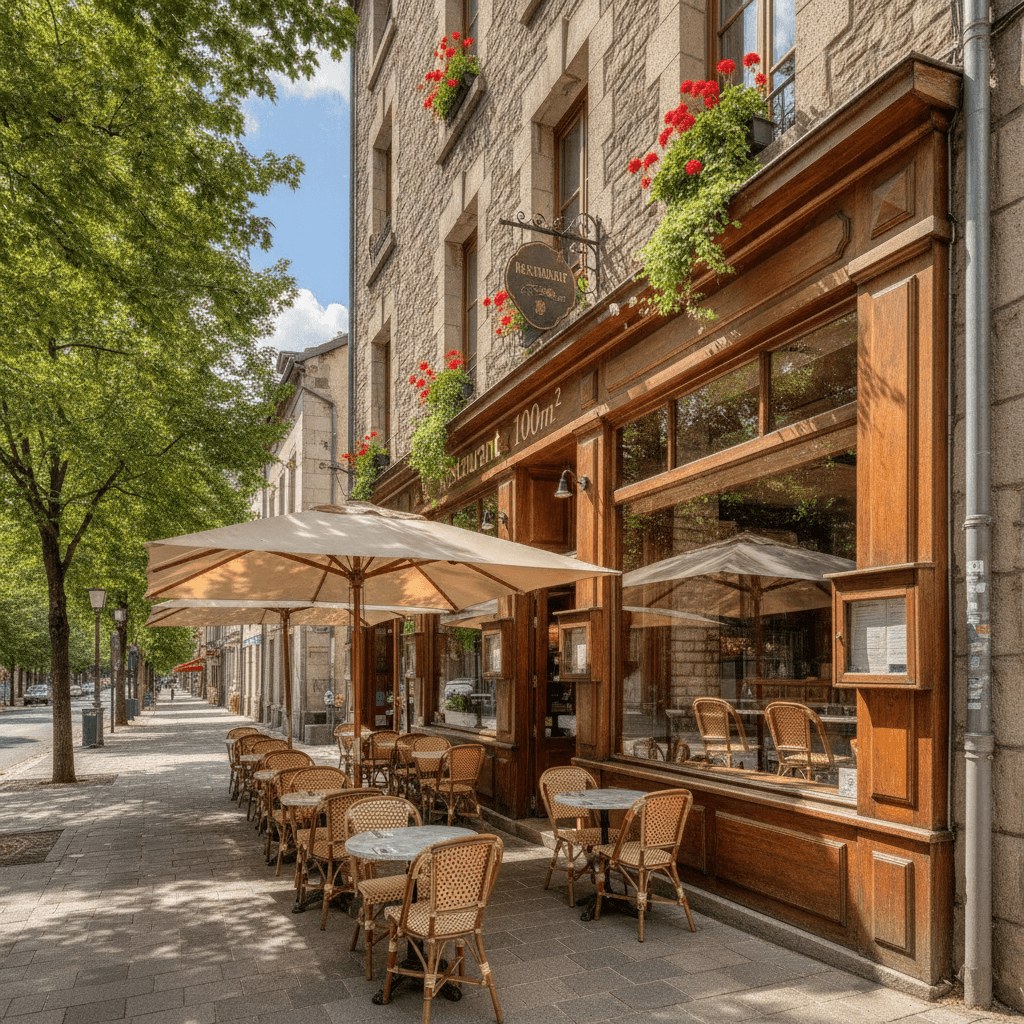 Restaurant 100m² à Grenoble : terrasse - licence IV
