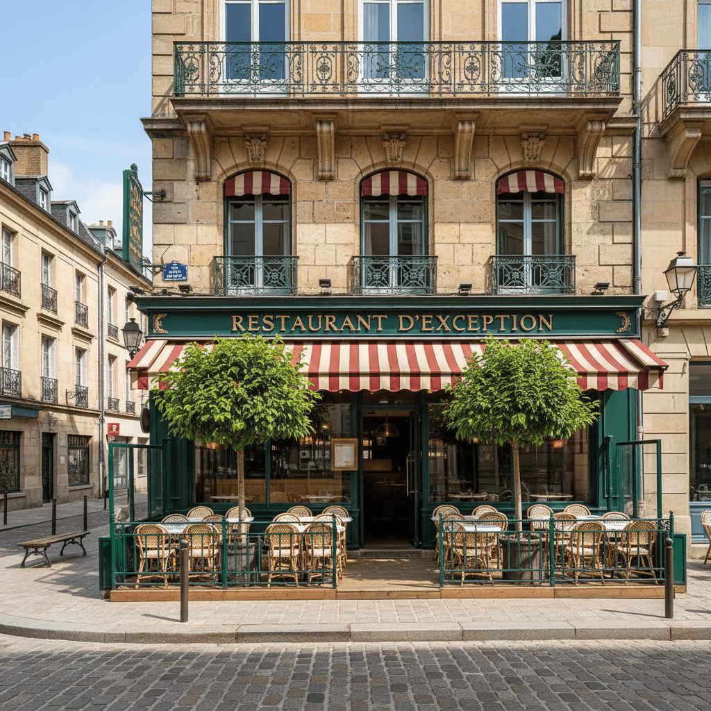 Restaurant à Clermont-Ferrand : terrasse - cuisine équipée