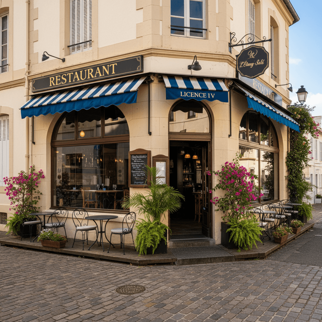 Restaurant à L'Étang-Salé : terrasse - licence IV - Image 1