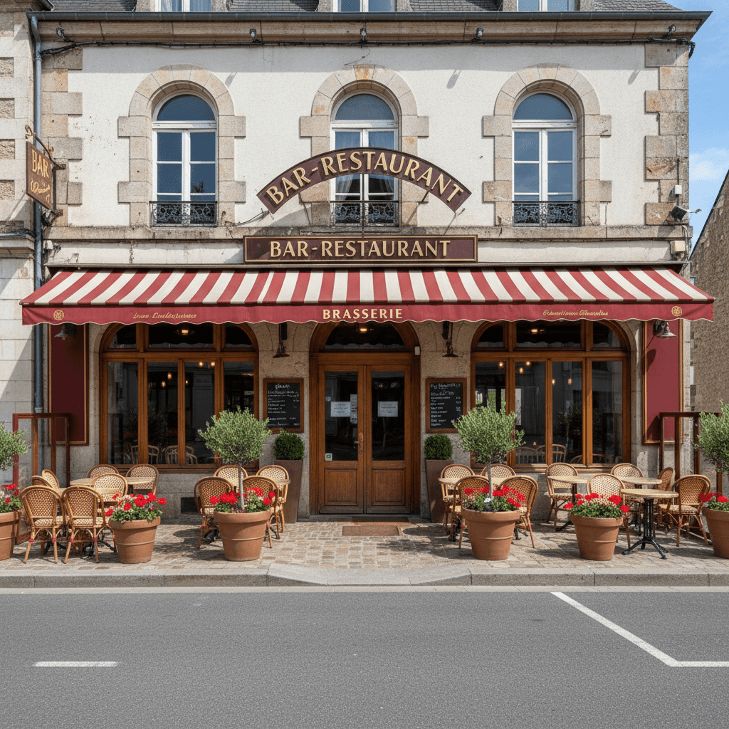 Bar-brasserie 160m² à Langueux : terrasse - licence IV - Image 1