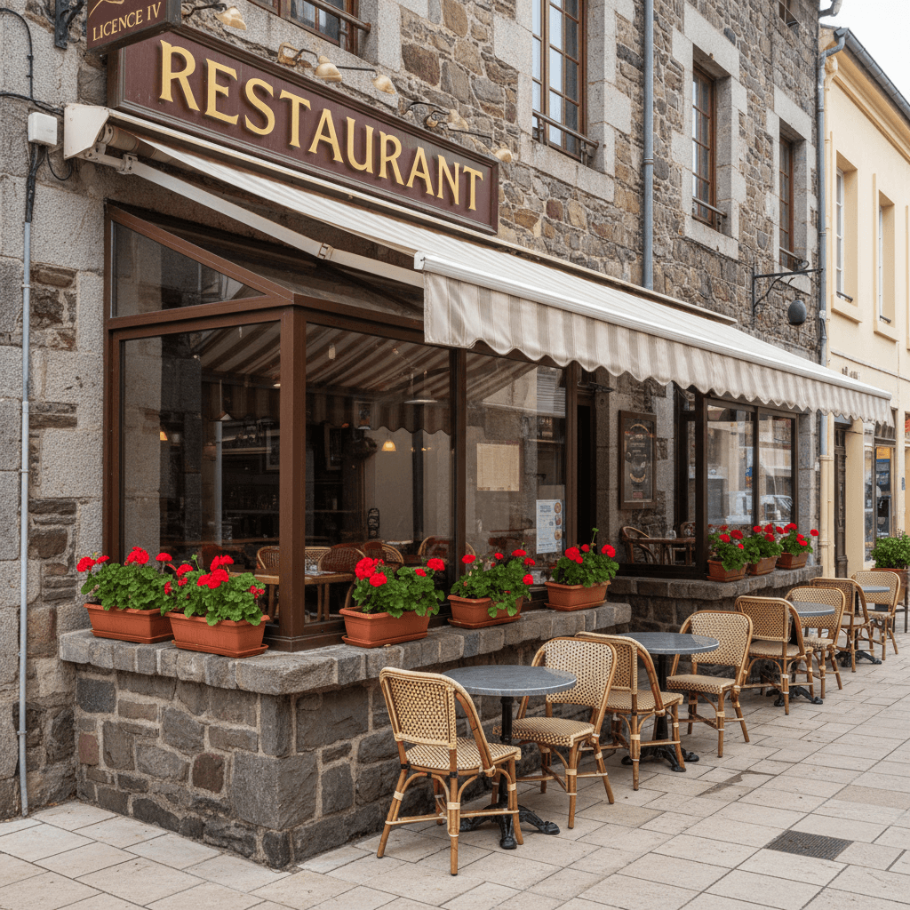 Restaurant à Saint-Pierre : terrasse - licence IV - Image 1