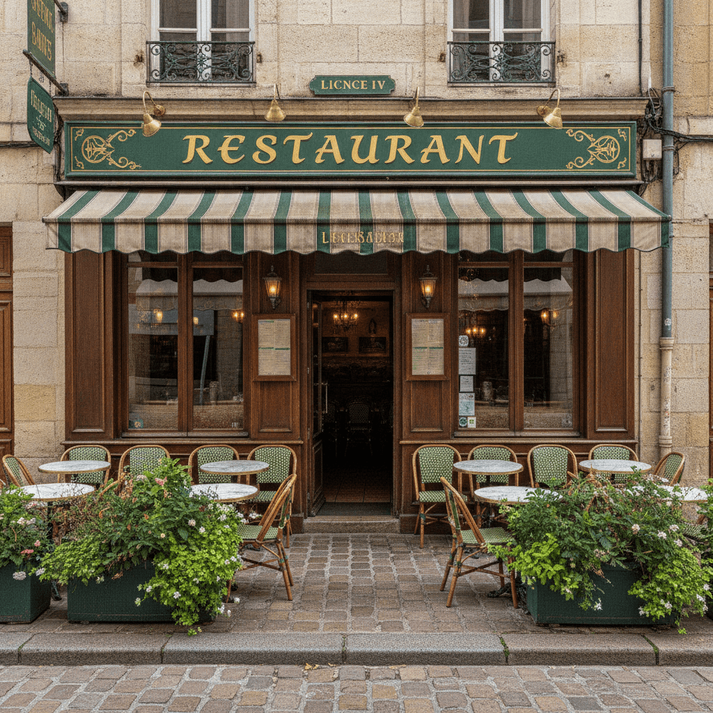 Restaurant à Mont-De-Marsan : terrasse - licence IV - Image 1