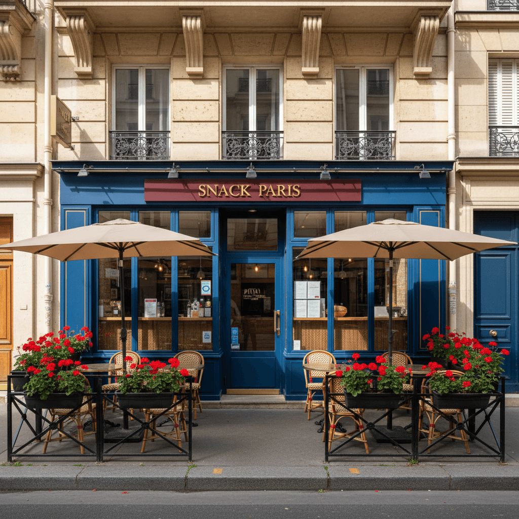 Snack 40 couverts à Paris : terrasse - Image 1