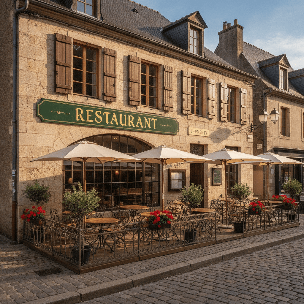 Restaurant 110m² à Châtenois : terrasse - licence IV - Image 1