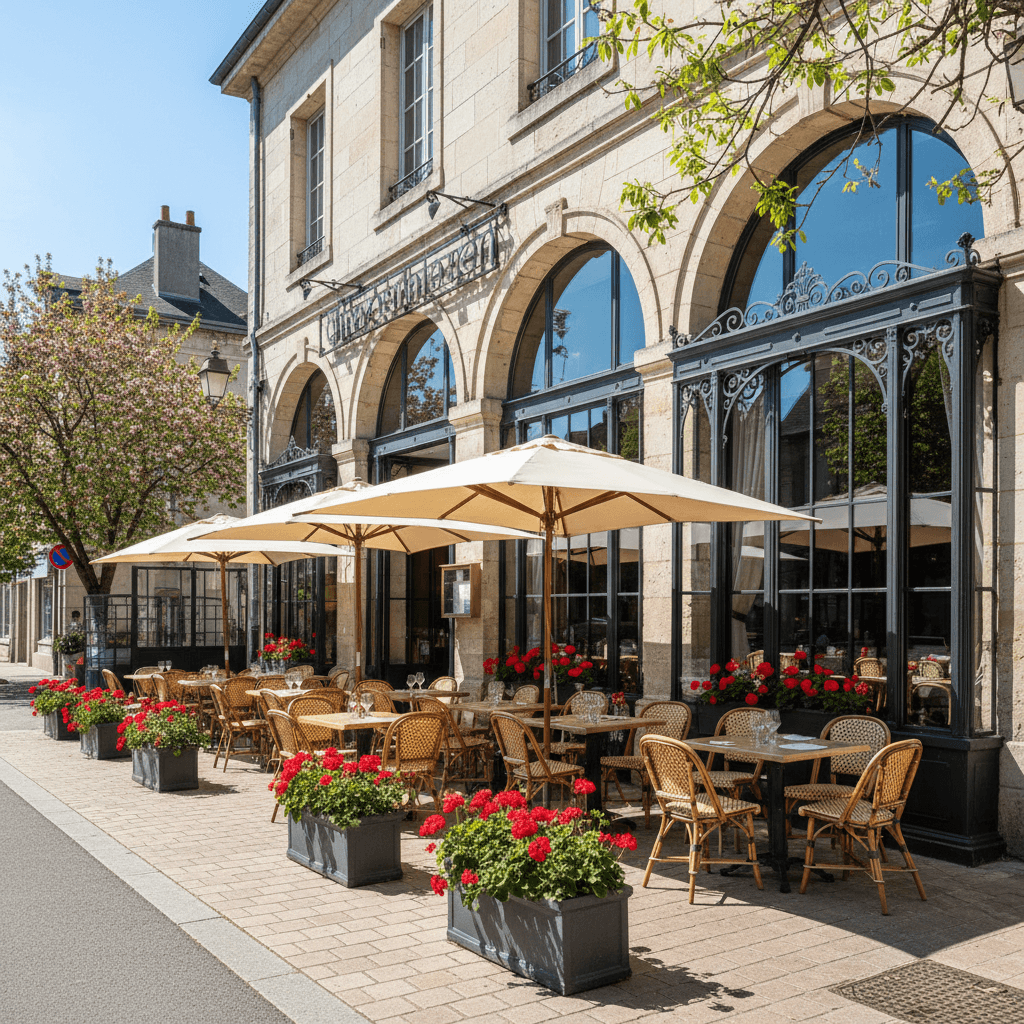 Restaurant à Mâcon : terrasse - licence IV - Image 1