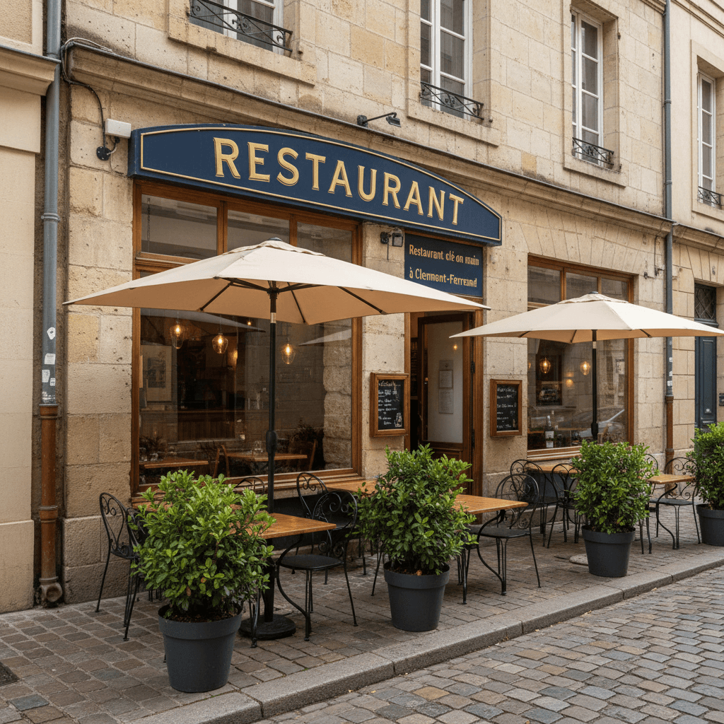 Restaurant 100m² à Clermont-Ferrand : terrasse - licence IV