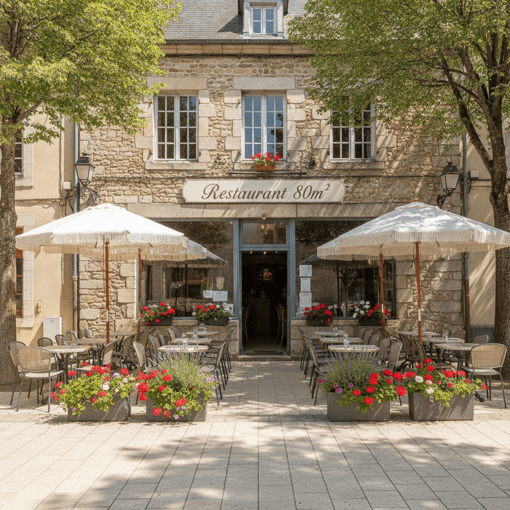 Restaurant 80m² à Périgueux : terrasse - licence IV - Image 1