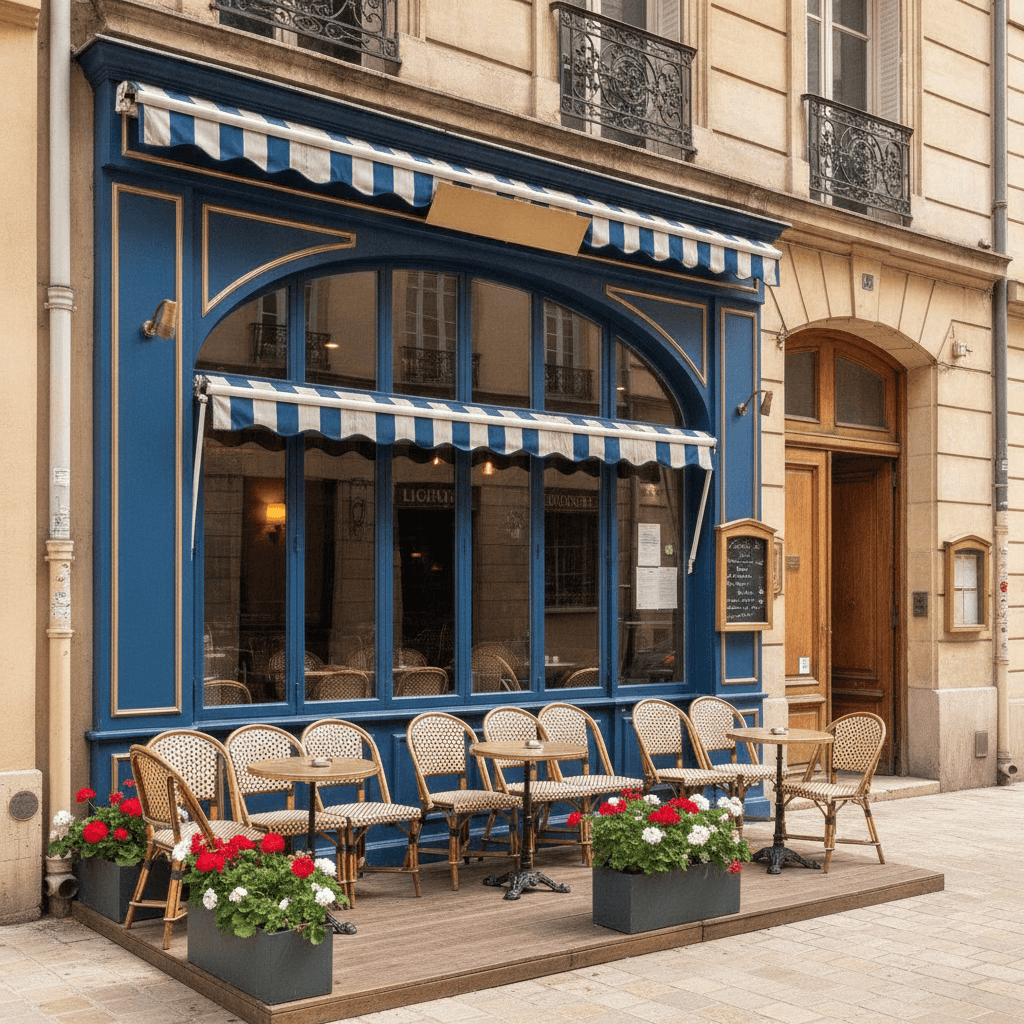 Restaurant 90m² à Lyon : terrasse - licence IV