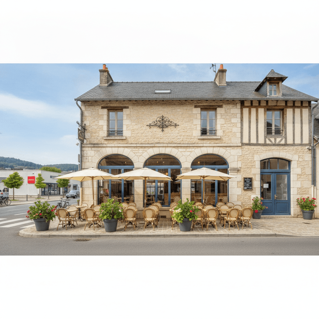 Restaurant à Arbent : terrasse - licence IV - Image 1