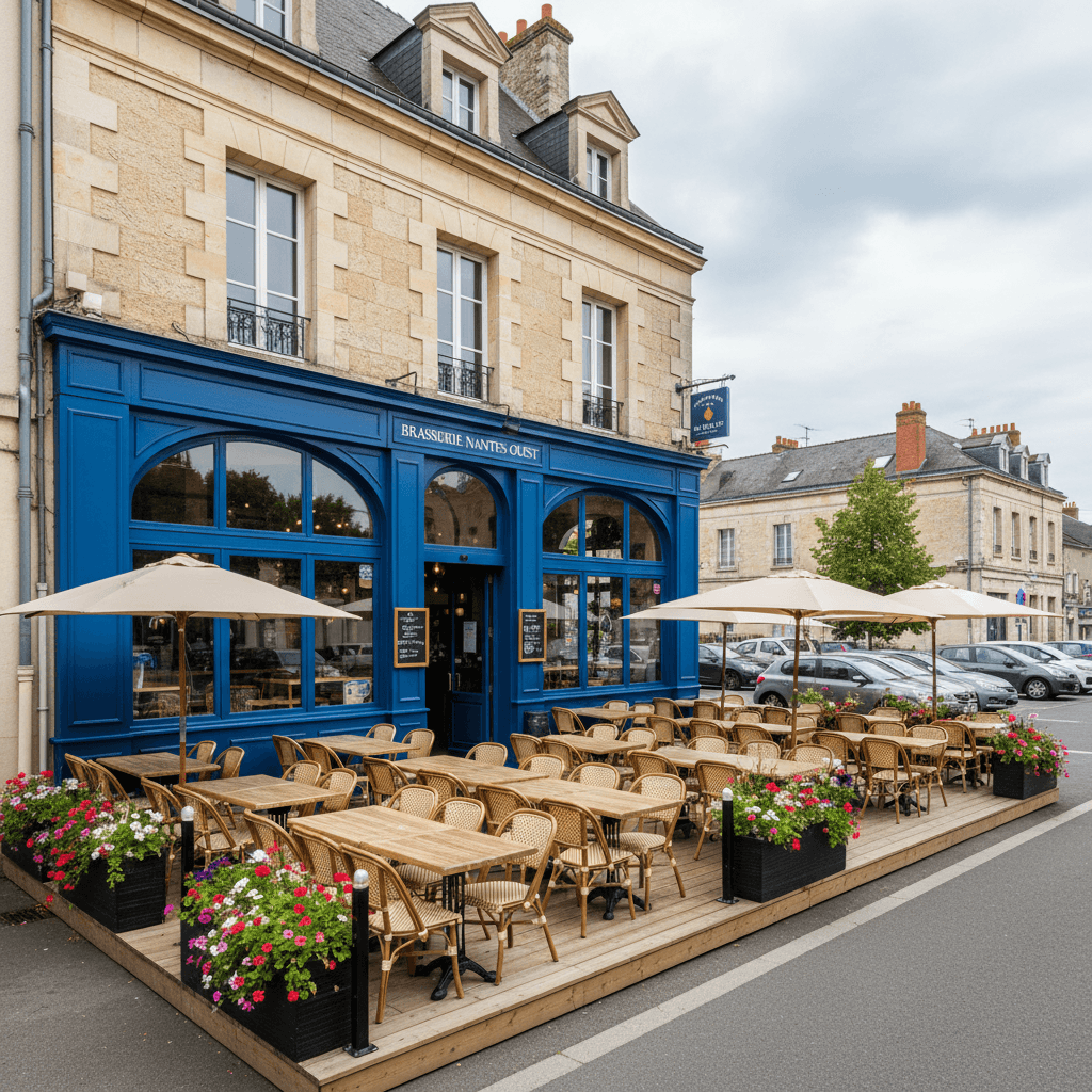 Bar-brasserie 130m² à Nantes : terrasse - licence IV - Image 1